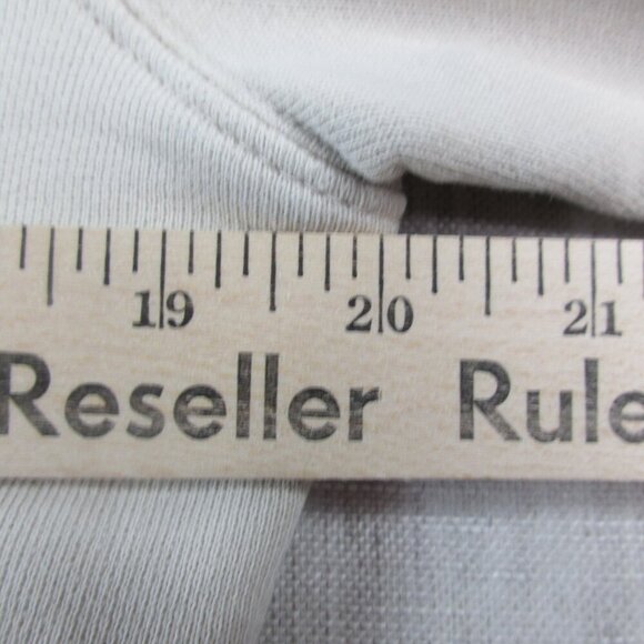 Adidas Original Sports Hoodie Women Medium Beige Big Logo Long Sleeve Drawstring - Picture 8 of 8